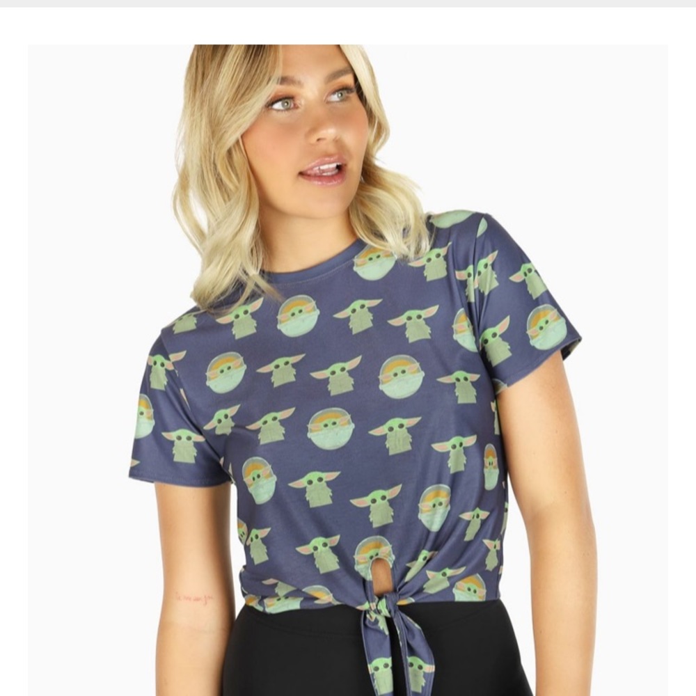 BlackMilk THE CHILD TIE FRONT TEE - Grogu